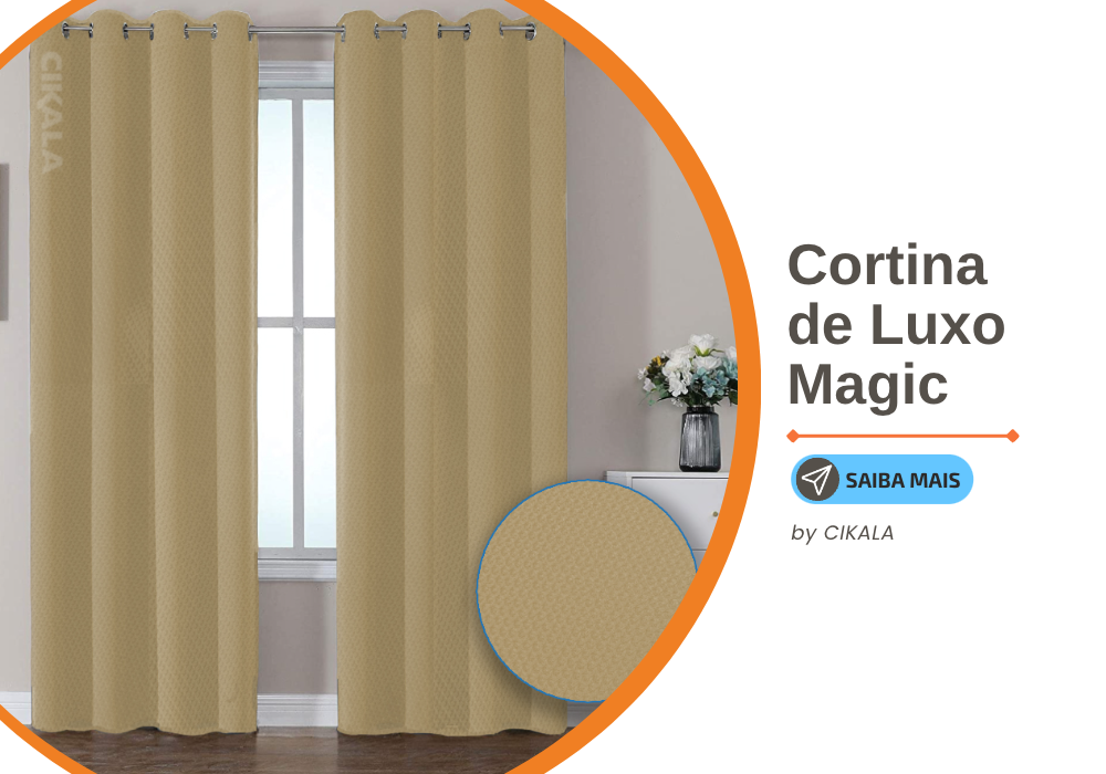 Lançamento: Cortina de Luxo Decorativa Magic Cover